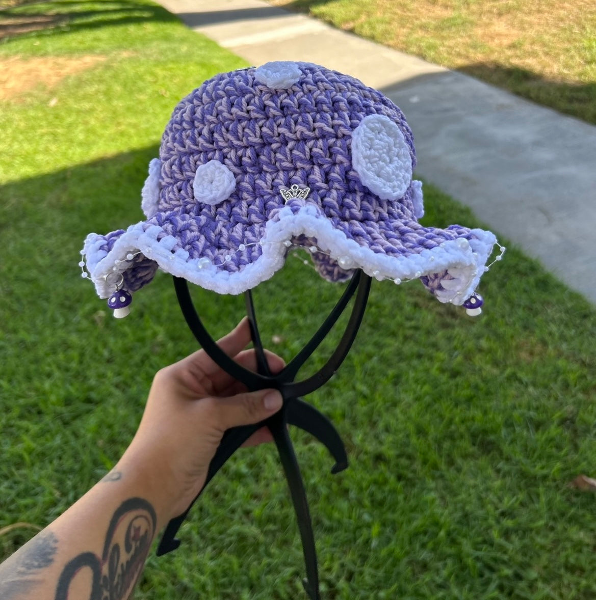 Purple Mushroom Bucket Hat