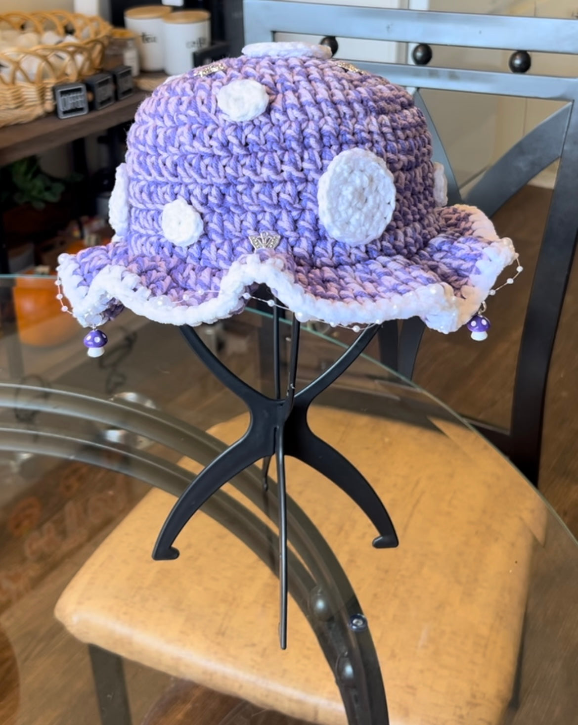 Purple Mushroom Bucket Hat